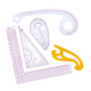 5Pcs French Curve Metric Template Ruler Measure for Designers Sewing Drawing