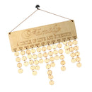 Wooden Calendar Plaque Family Birthday Special Date Reminder Board DIY Decor