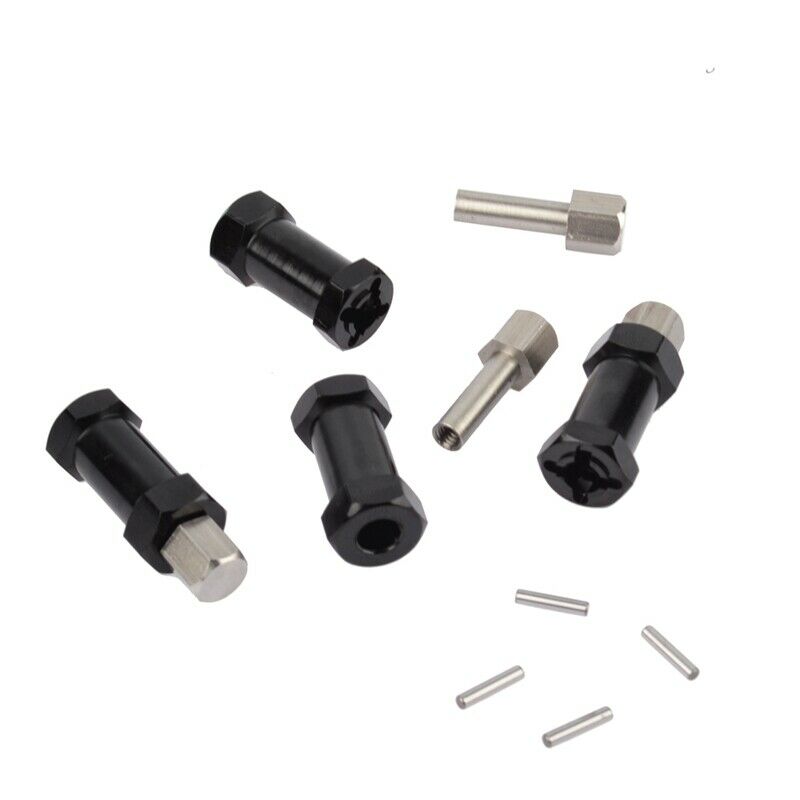 4Pcs Aluminum RC Car 12Mm Hex Wheel Hub Drive Adaptor Extension Combiner Co C1H4