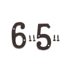 5 &6 Heavy Duty Wrought Iron House Address Number Digits for Door Sign