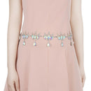Fashion Womens Metal Chain Dress Belt Decorated Crown Style Body Chain Belt
