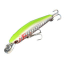 4Pcs 74mm/4.5g Minow Fishing Lure Hard Bait with Hooks Metal Ball Tackle