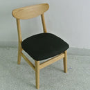 4pcs Stretch Dining Chair Seat Covers Desk Chair Cushion Protector Black