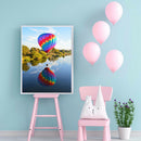 5D DIY Diamond Painting Balloon Landscape Full Round Wall Painting Home Art