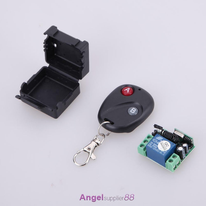 Wireless Remote Control Switch DC12V 10A 433MHz Transmitter with Receiver Box