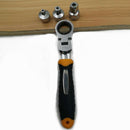3 in 1 Ratchet Wrench Set 1/4 Inch 3/8 Inch 1/2 Inch Adjustable Sleeve Adap