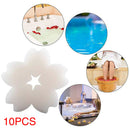 10pcs/set For Cleaning Swimming Pool Hot Tub Sakura Shape Oil Absorbing Sponge