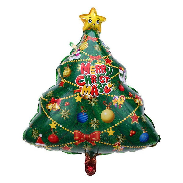 Santa Claus Snowman Christmas Tree Balloons Christmas Decor(Christmas Tree)
