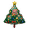 Santa Claus Snowman Christmas Tree Balloons Christmas Decor(Christmas Tree)