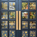 Self-adhesive Wall Stickers Removable Shop Window Glass Door Decals Living Room