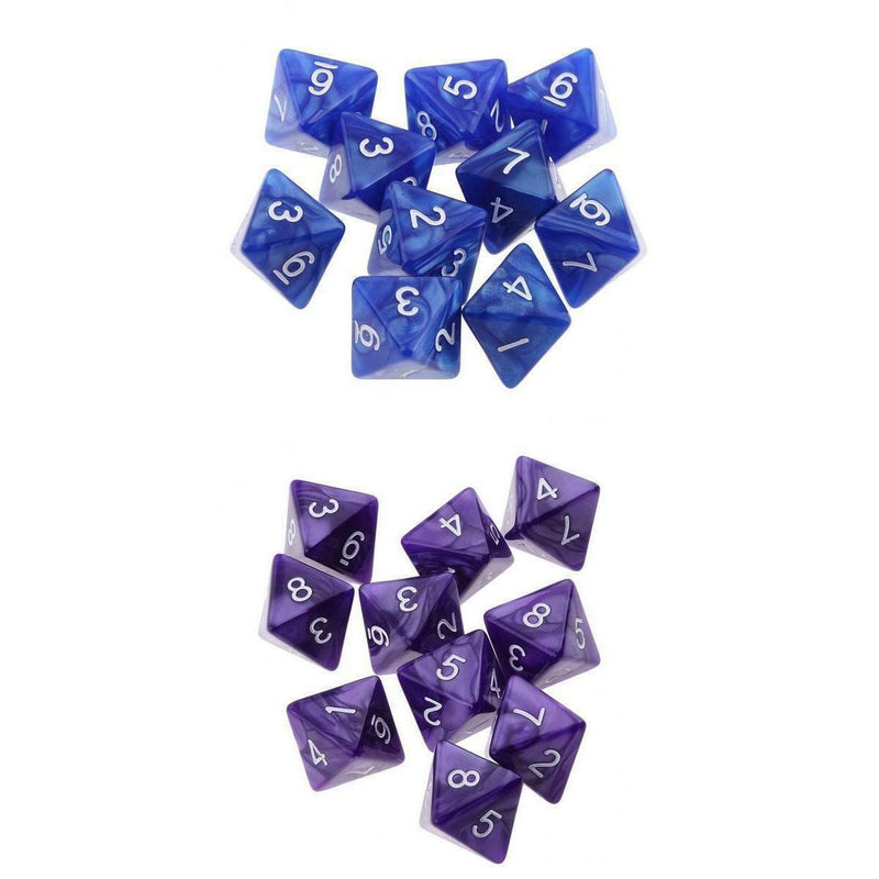20pcs 8-Sided D8 Dices for   D&D TRPG MTG Card Board Games