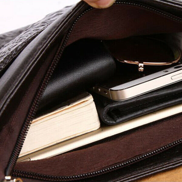 New Men's Alligator Pattern Flap Shoulder Bags For Men Messenger Bag Busine P6X9