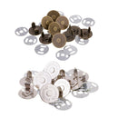 20 Sets Magnetic Clasps Snap Buttons for Purse Handbag Bag Sewing Craft 14mm