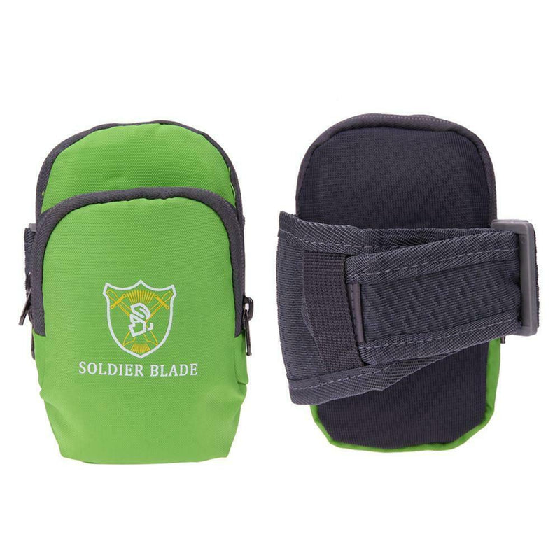 Sports Running Jogging Gym Armband Bag Case Cover Holder(Green) A