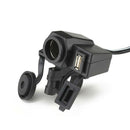 12V USB Lighter Waterproof Power Port Outlet Socket For Motocycle