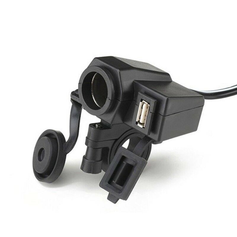 12V USB Lighter Waterproof Power Port Outlet Socket For Motocycle