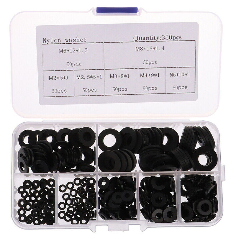 350 nylon flat gasket Plastic washers boxed M2/M2.5/M3/M4/M5/M6 Kw