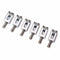 6 Pieces Electric Guitar Bridge Saddles Flat Set for Strat Tele Guitar Repl