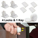 Baby Safety Magnetic Lock Baby Pet Proof Cupboard Door Set Drawer B8X2