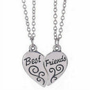 Best Friends Gifts, BBF Best Friends Forever Necklace Friendship Love Gift