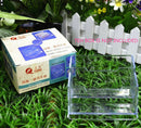 Plastic 2 Tier Business ID Card Desk Stand Holder Desktop Office Shelf3C