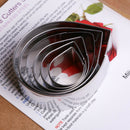 6pcs/set Rose Petal Mold Mould for Cake Decor Fondant Sugarcraft Cutter Tool