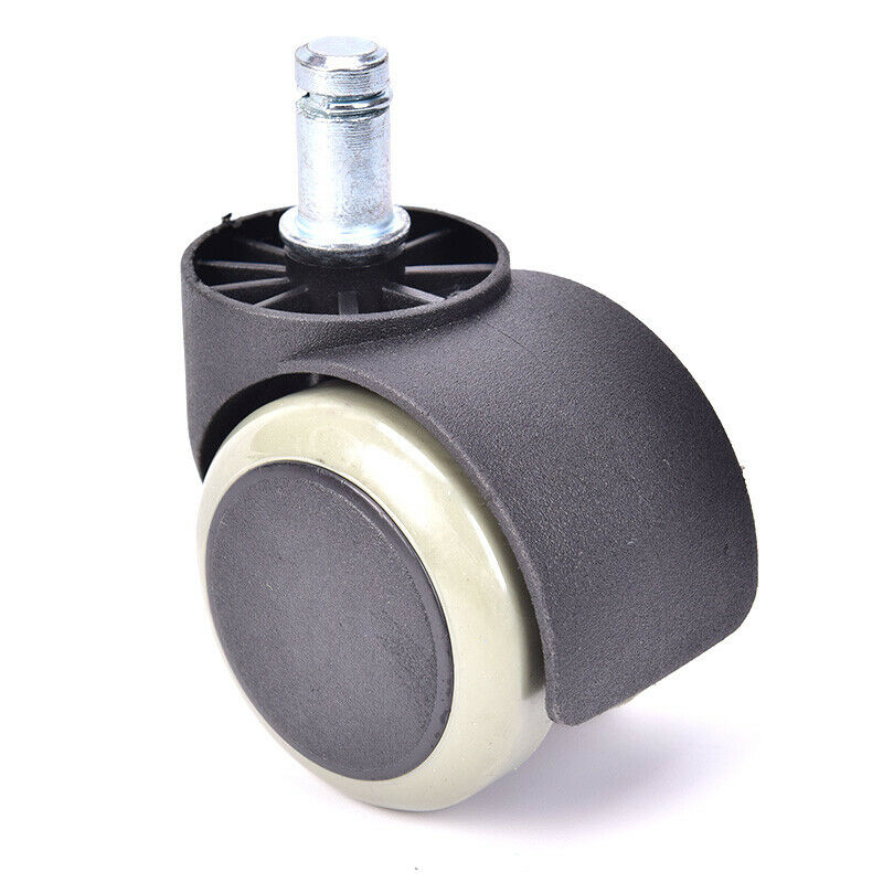 Soft PU Casters Wheels For Office Chair Hardwood Heavy Duty Replacement Set Ew