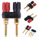 for Speaker Amplifier Dual 2-way Banana Plug Jack Terminal Extended Binding Post