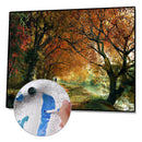Painting By Numbers Kit DIY River Tree Hand Painted Canvas Oil Art Picture