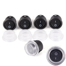 1Pc 2-PIN ON-OFF SPST Round Dot Car Auto Rocker Toggle Switch+Waterproof A ~ï¼ˆ