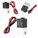 1 Pcs 1/8 inch 2 Way Electric Valve Normally Closed Pneumatic Aluminum Elec