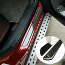 Door Sill Cover Panel Step Protector Guard 49CM 2pc Carbon Fiber Car Scuff Plate