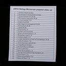 25PCS Children Glass Prepared Slides for Microscope of Insects Sample Specimens,