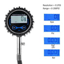 Digital Tire Air Inflator Pressure Gauge 200 PSI Car Motorcycle Truck Bike Q9B4