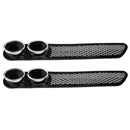 2pcs Car Plastic Dummy Dual Exhaust Pipe Stickers Car Styling Accessory