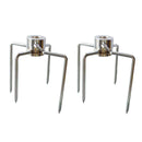 1Pair Rotisserie BBQ Spit Fork Roaster Chicken Pork Barbecue Accessories