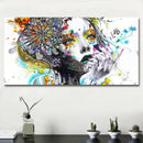 Modern Canvas Prints Colorful Mosaic Painting Anime Women Art Girl Face wit C8F9