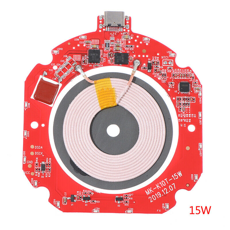 Qi Fast Wireless Charger PCBA Circuit Board Transmitter Module+Coil Charging_kz