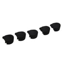 5 pieces thumb post for clarinet (made of rubber) black