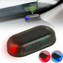 1PC Car Solar Energy Dummy Security Anti-theft Warning Flash Alarm LED Light Red