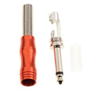 1x 1/4'' Mono Jack Audio Adapter Connector for Headphone Mixer Amplifier Red