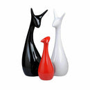 Nordic modern ceramic crafts Decoration / ornaments ...(Matte - deer Family G9Z2