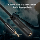 6.35mm to 3.5mm Audio Cable 1/4 Male to 1/8 Female Headphone Cord (1.5m) A
