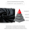 2pcs Seamless Fleece Clothes Set Letter Men Fitness Jumper Pants (Black XL) A#S