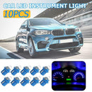 10pcs T5 B8.5D LED Car Light Auto Dashboard Instrument Light Bulbs (Blue)