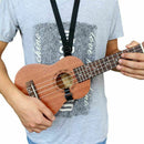 1 Pcs Adjustable Ukulele Strap Guitar Mandolin Instrument Hook Black Guitar F9A8
