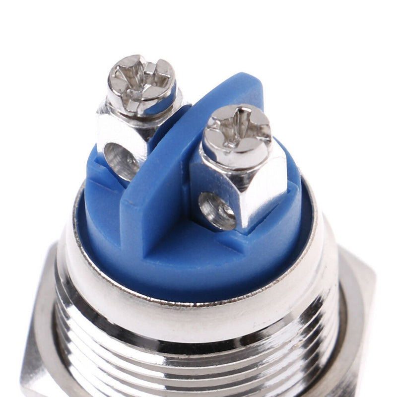 1Pc 16mm waterproof momentary metal push button switch round switc SE