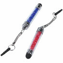 7x stylus rhinestone pencil pen touch pen multi function dustproof plug ear T1N3