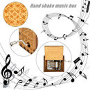 Retro Wooden Hand Cranked Music Box for Birthday Gift Household Party Decor