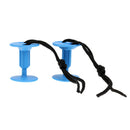 4 Pair of Plastic Bodyboard Surfboard Leash Plugs with Cord - 50mm Thickness